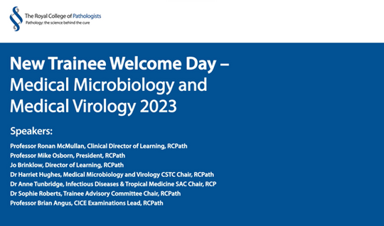 New Trainee Welcome Day 2023 – Medical Microbiology and Medical Virology