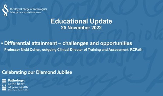 Differential attainment – challenges and opportunities​ - Professor Nicki Cohen