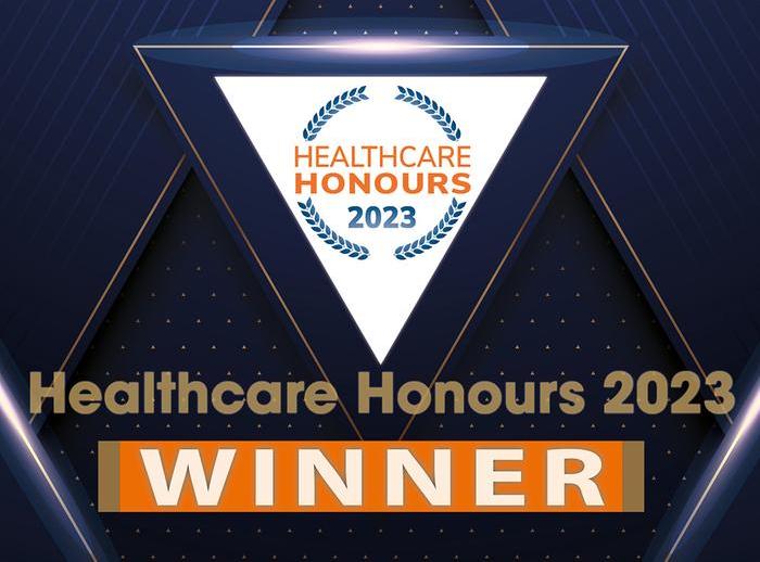 Healthcare Honors 2023 winner badge