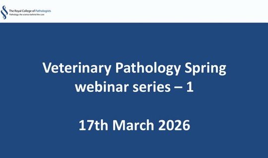 Veterinary Pathology Spring webinar series - 1