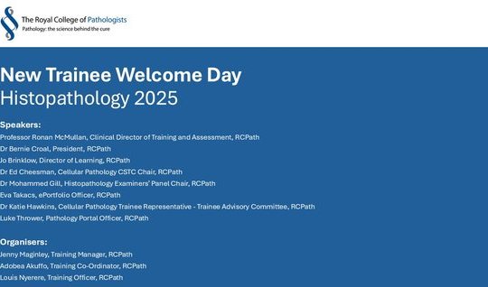 New Trainee Welcome Day 2025 – Histopathology