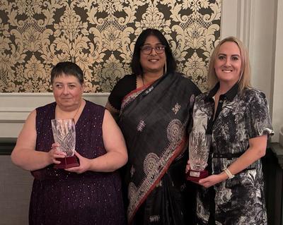 Julie Staves, Dr Shruthi Narayan and Nicole Thornton attending the BBTS Annual Conference.