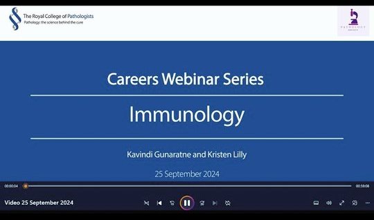 Pathology Careers Webinar - Immunology (clinical scientist training route)