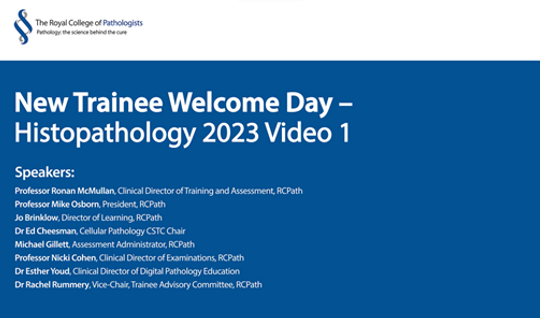 New Trainee Welcome Day 2023 – Histopathology