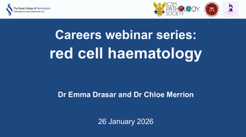 RCPath red cell haematology careers webinar background