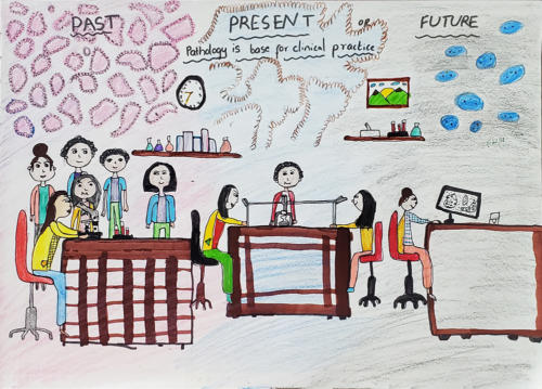 67. Art of Pathology competition 2022 - commended - Ananya Veerashetty - Past, Present or Future.jpg