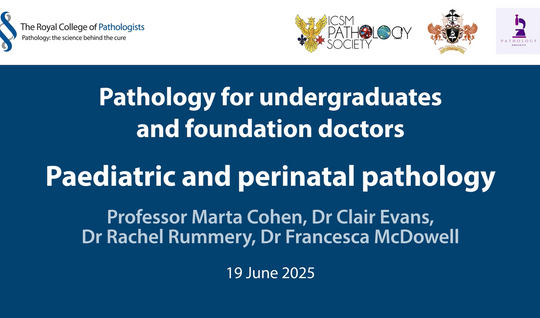  Careers webinar series: Paediatric and perinatal pathology