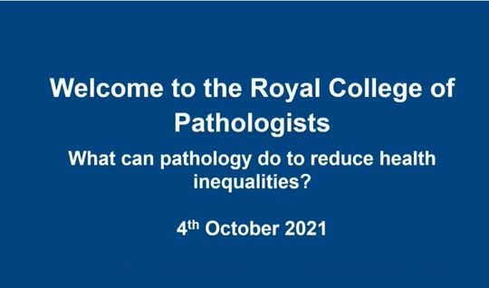 What can pathology do to reduce health inequalities? 