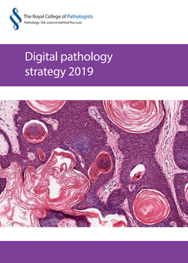 Cover image of the College's digital pathology strategy.