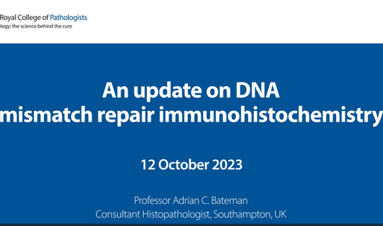  An update on DNA mismatch repair immunohistochemistry