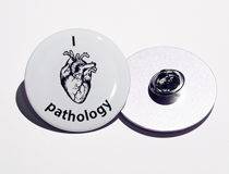'I heart pathology' badge
